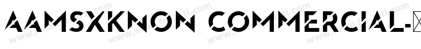 AaMSXKNon Commercial字体转换